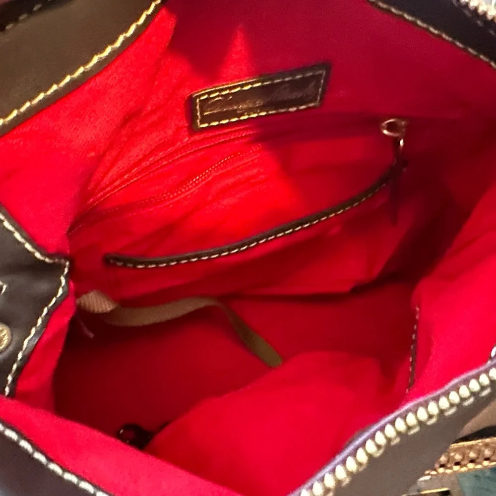 Dooney & Bourke Dark Brown Leather Shoulder Bag - Picture 8 of 8